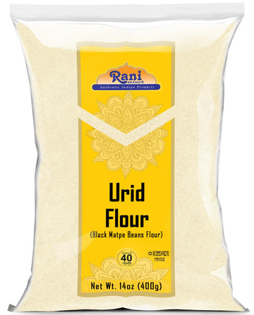 Rani Urid/Urad Flour (Black Matpe Beans Flour) 14oz (400g) ~ All Natural | Vegan | Gluten Friendly | NON-GMO | Kosher | Indian O