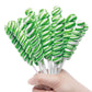 LIDATREE Rainbow Twist Lollipops, Green Apple Flavor, 15-Pack, Individually Wrapped, Perfect for Birthday Parties