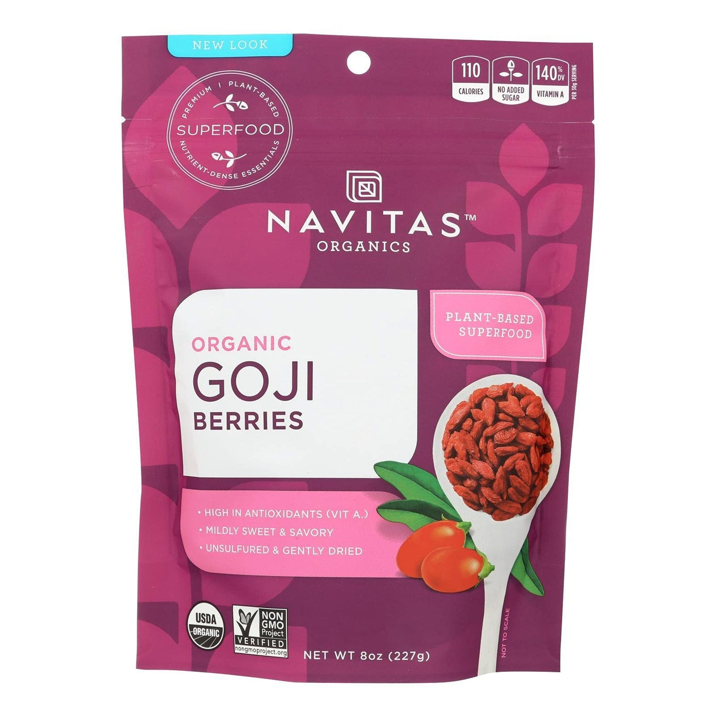 Navitas Goji Berries Organic 8 Ounces (12-Pack)