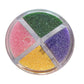 Sentovac 4-Colors Sanding Sugar For Baking Edible Sparkling Sugar Sprinkles Coarse Sugar Crystals For Baking Cake Cookie Cupcake
