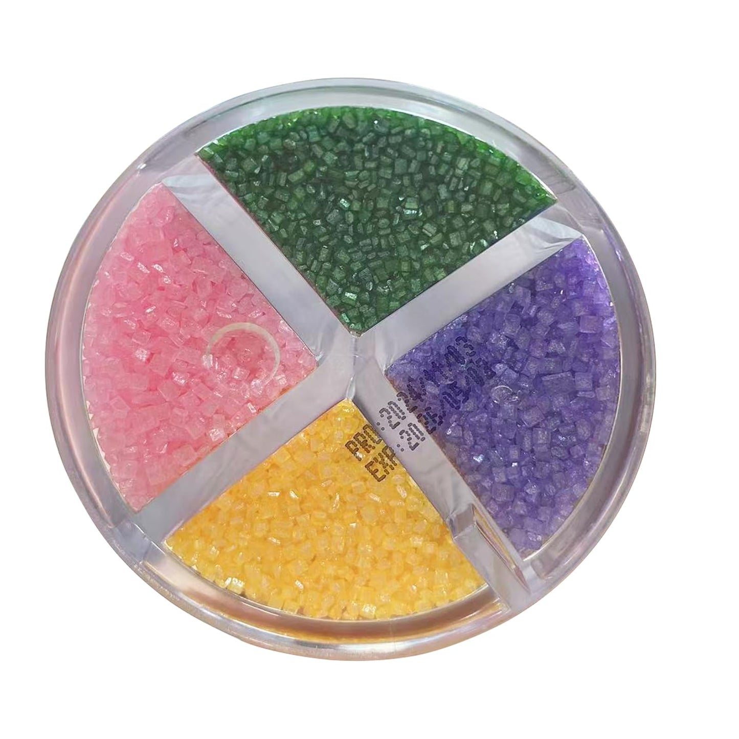 Sentovac 4-Colors Sanding Sugar For Baking Edible Sparkling Sugar Sprinkles Coarse Sugar Crystals For Baking Cake Cookie Cupcake