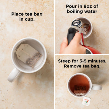 Red Rose Naturally Decaffeinated Black Tea Specially Blended Strong Black Tea With 48 Individually Wrapped Tea Bags Per Box (Pac