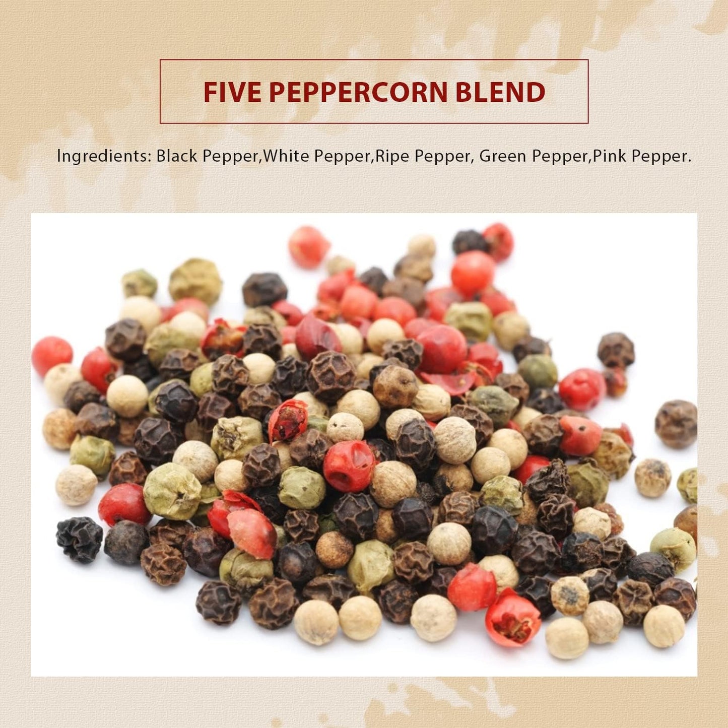 52Usa Rainbow Peppercorns, 12Oz, Peppercorn For Grinder Refill, Non-Gmo, Kosher, Whole White & Red & Black Peppercorns, Packed T