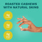 Sea Salt Cashews with Skin by Karma Nuts, Whole, Roasted, Vegan, Gluten Free, Low Net Carb, Natural, Everyday Nut Snack, 1.5 Oun
