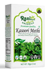 Rani Organic Fenugreek Leaves Dried (Kasoori Methi) 1oz (28g) ~ All Natural | Vegan | Gluten Friendly | NON-GMO | Indian Origin 