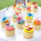 45Pcs Edible Dragonfly Cupcake Toppers Wafer Paper Insect Themed Cake Decoration Drink Topper Wedding Baby Bath Cake Decorations