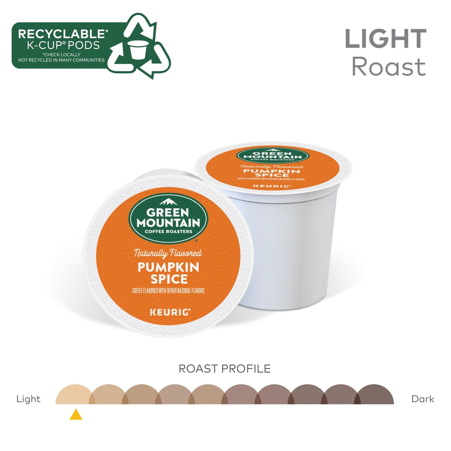 Green Mountain Coffee Roasters Pumpkin Spice Coffee, Keurig Single Serve K-Cup Pods, 48 Count