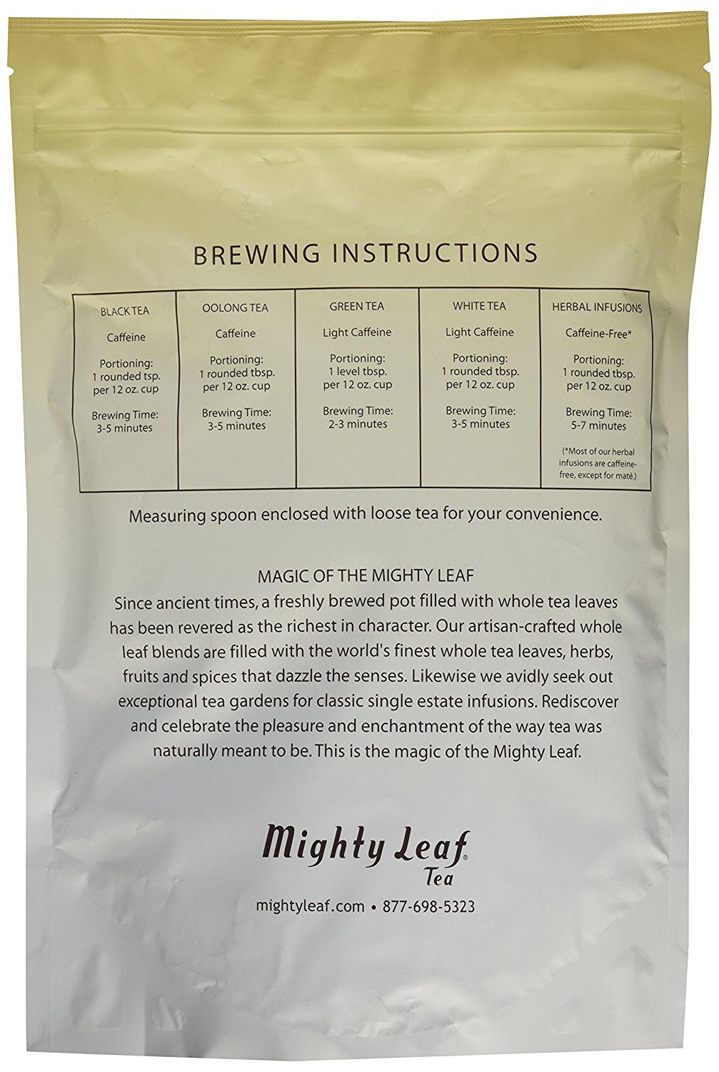Mighty Leaf Organic Earl Grey Tea, 1 lb Loose Leaf Bag, Rich and Aromatic Black Tea with Bergamot