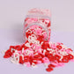 Cokoc Edible Hearts Sprinkles for Cake Decorating, Cupcakes, Ice Cream, 2.47oz, Valentines-Heart