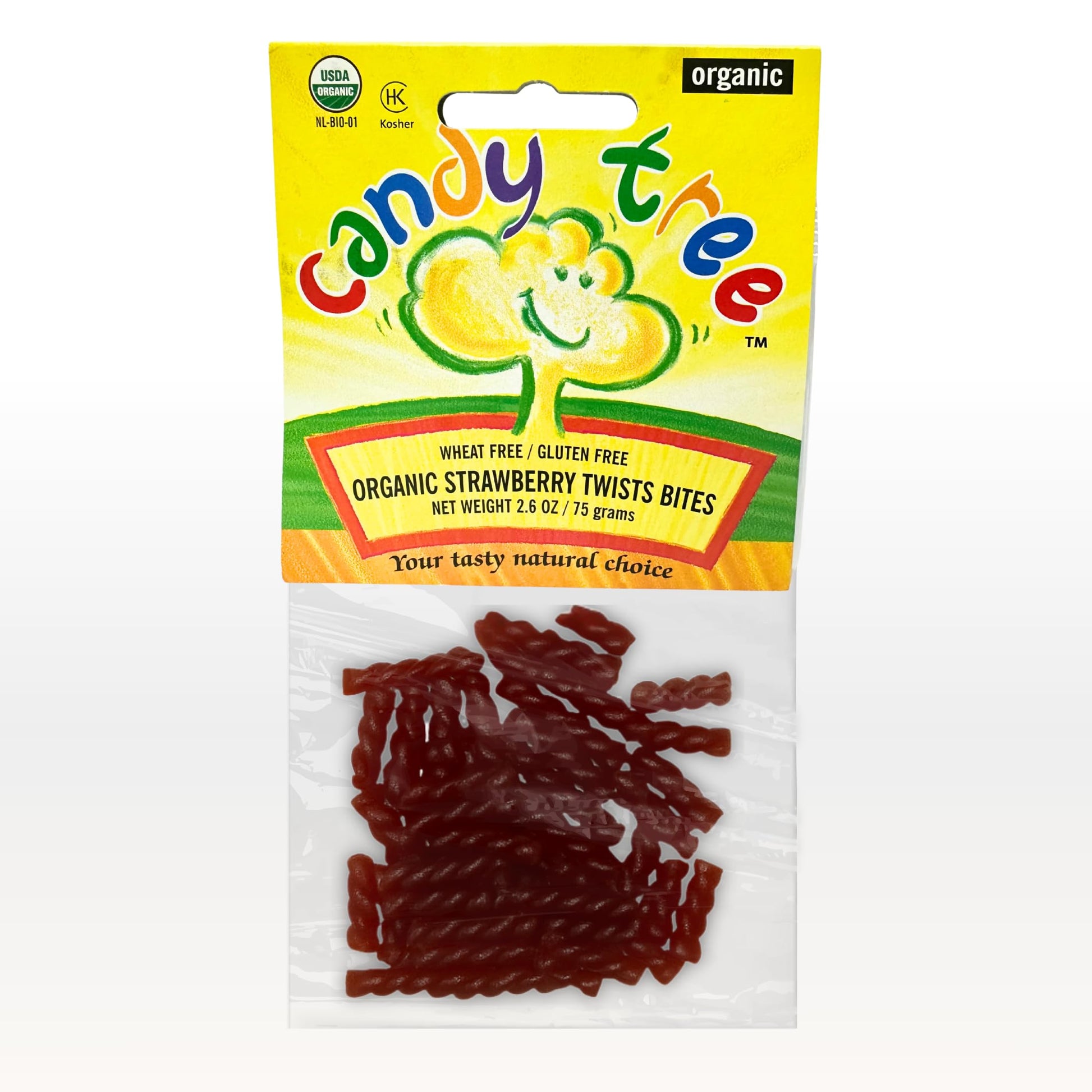 Candy Tree Organic Twist Bites - Gluten-Free Strawberry Snacks, 22.1 cm x 3.9 cm x 32.5 cm, No Artificial Additives