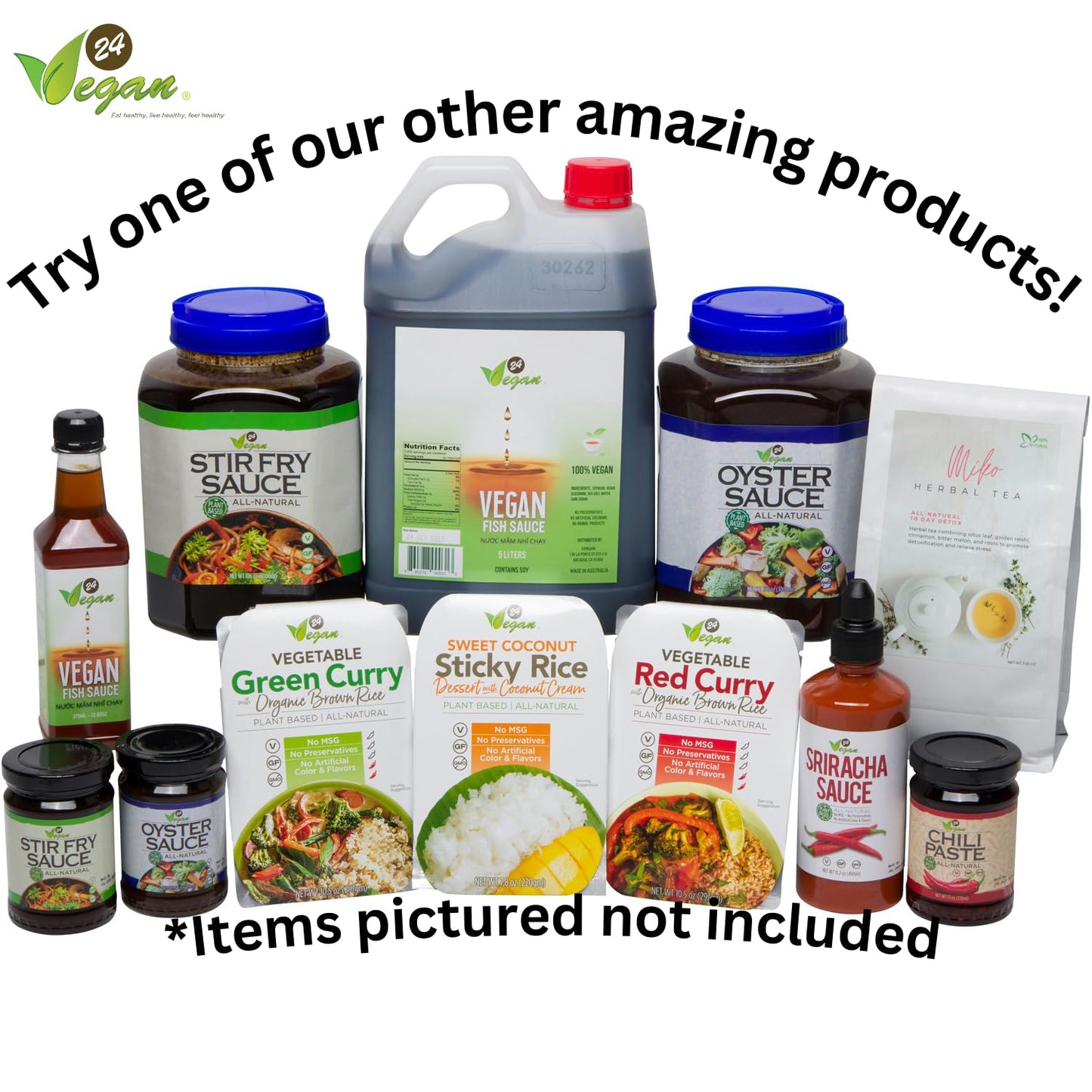 24Vegan All Natural Non-Gmo Vegan Oyster Sauce - Certified - No Msg Added - 7.5Oz - Oyster Sauce For Marinades Or Stir Fry