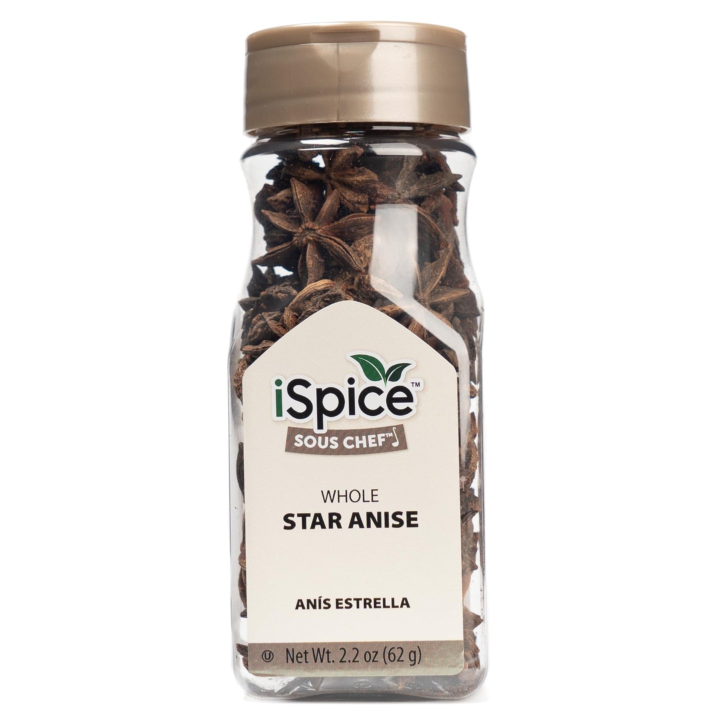 iSpice Premium Star Anise - All-Natural Whole Spice - 2.2 Oz (62g)