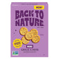 NEW Back to Nature Garlic & Herb Mini Seasoned Crackers, Non-GMO, Plant-Based Snack Cracker, Snack Happy, 5 oz Box