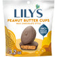 Lilys Sweets Milk Chocolate Style Peanut Butter Cups 3.2 Ounce Pouch