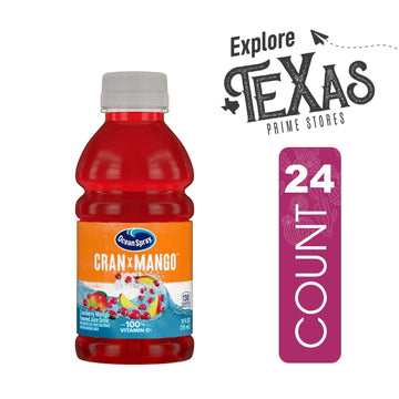 Ocean Spray 24-Pack Of Cran Mango Juice Drink 10 Fl Oz On-The-Go Plastic Bottle + 1 Utility Freebie By Unique Outlet