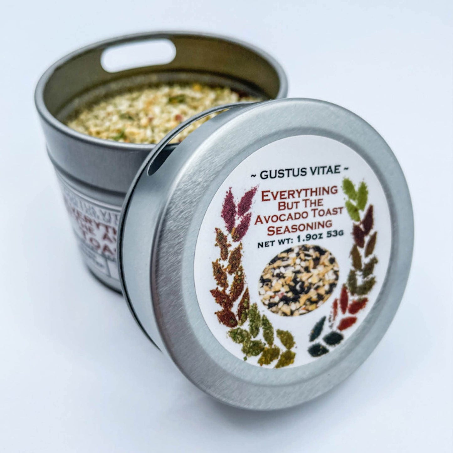 Everything But The Avocado Toast - Authentic Gourmet Spice Mix & Artisanal Seasoning - Non Gmo- 1.9 Oz - Small Batch - Magnetic