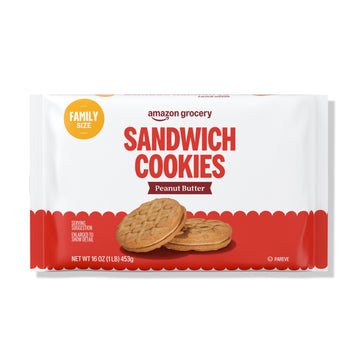 Large Online Retailer Grocery, Peanut Butter Sandwich Cookies, 1 Lb (Previously Happy Belly, Packaging May Vary)