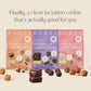 Boobie Lactation Cookies, Brownie Fudge | Vegan, Gluten-Free, Dairy-Free, Soy-Free Plant-Based Protein + Prebiotics | 5g Sugar,