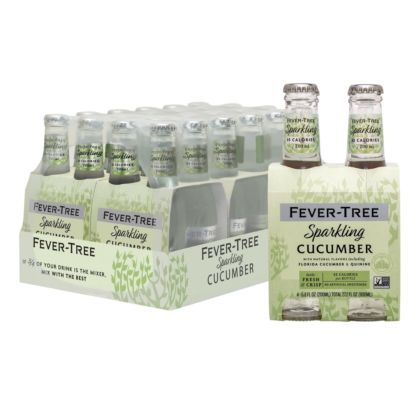 Fever-Tree Cucumber Tonic Water - Premium Mixer - 6.77 Fl Oz (Pack of 24)