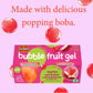 Del Monte Bubble Fruit Gel Apples and Boba in Watermelon Flavored Gel, 4.5oz (24 Count) | Real Fruit & Popping Boba Pearls, Lunc