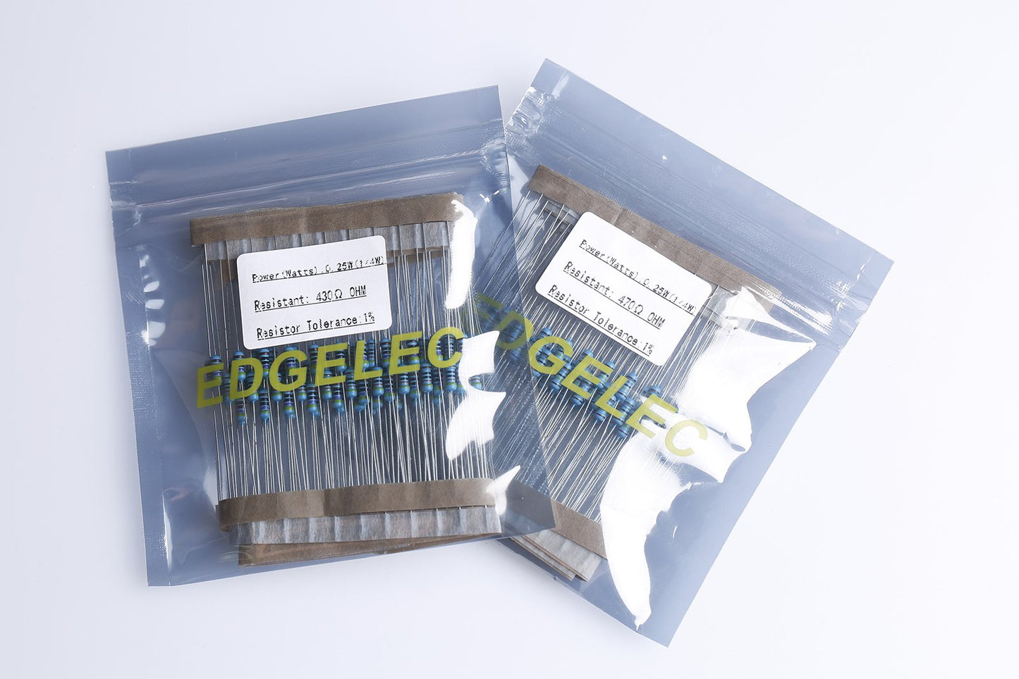 Edgelec 100Pcs 5Mm Red  Green Blinking Led Diodes 15Hz Flashing (Bi-Color Flash Alternately) Clear Round Lens Dc 3V Blink Bulb L