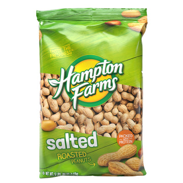 Hampton Farms - Fancy Roasted In-Shell Salted Peanuts - 5 lb. Bag