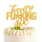 Twenty Six Gold Glitter Cake Toppers 26 Years Old 26Th Birthday Anniversary Party Decorations Supplies