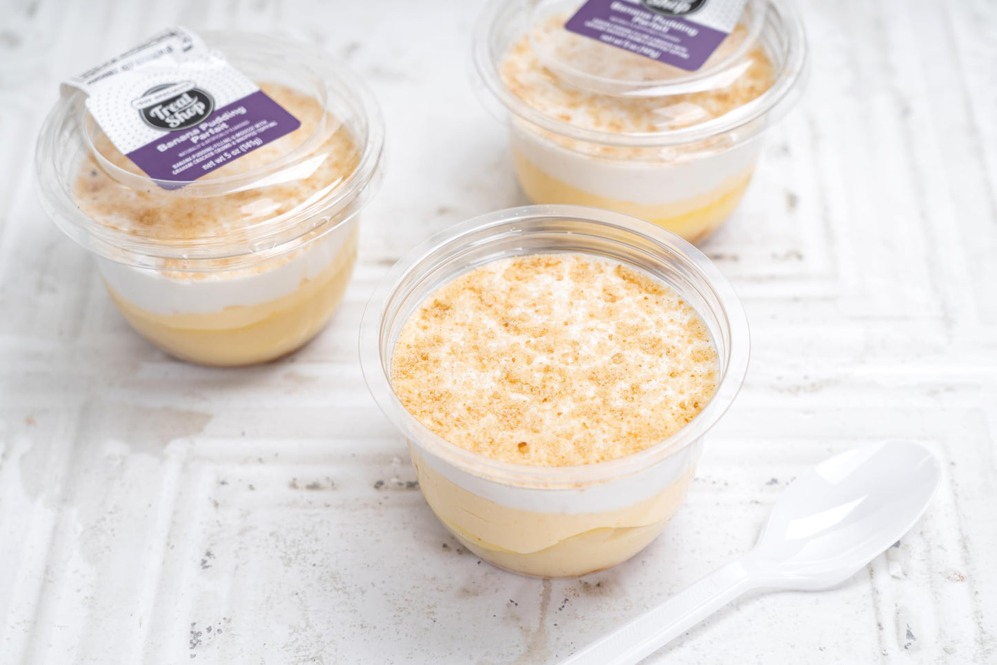 Our Specialty Banana Pudding Parfait Cup with Whipped Topping, Single Serve Dessert, Frozen, 5 Oz