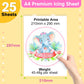 Cendale Icing Sheets For Edible Printer - A4 25 Pcs Edible Frosting Paper