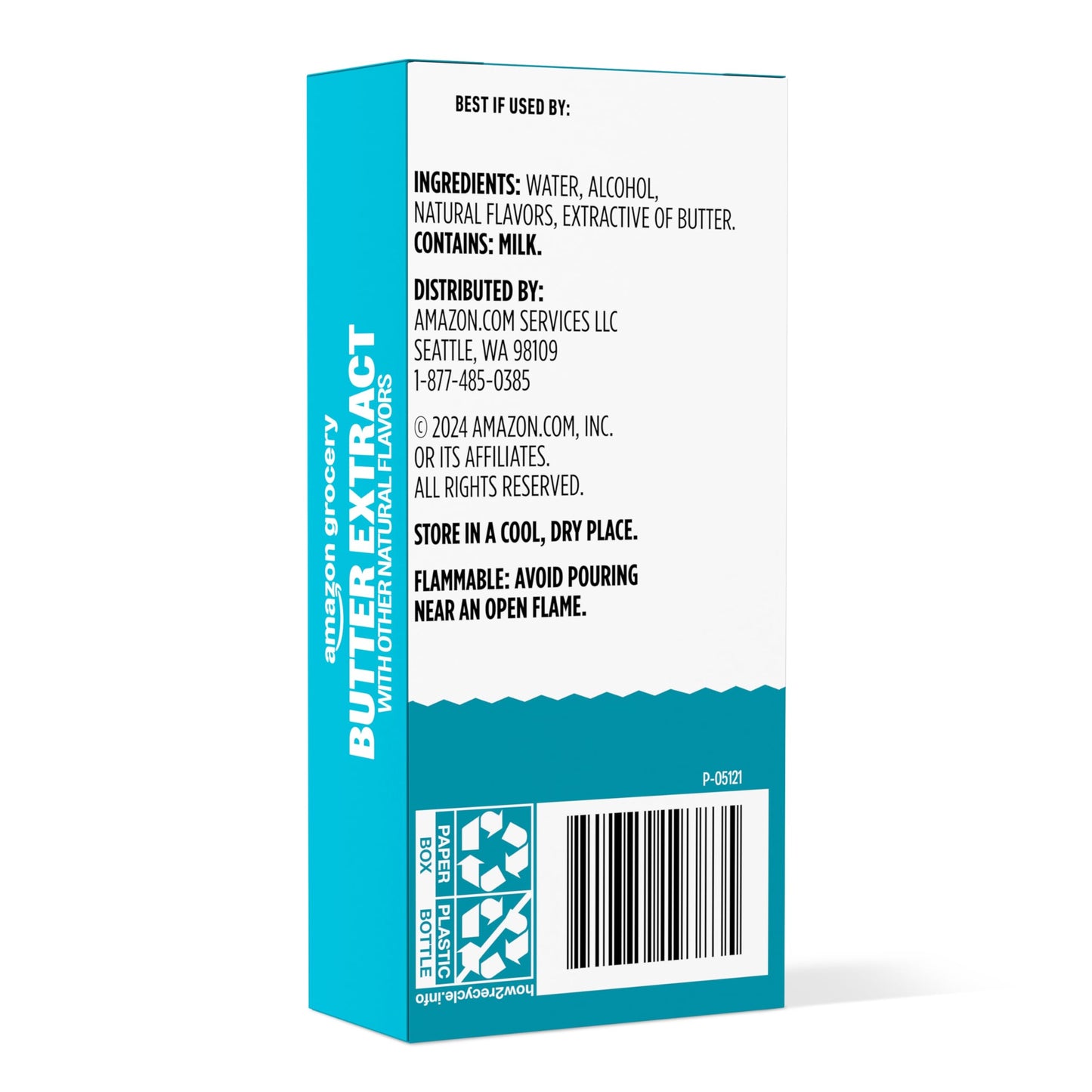 large online retailer Grocery Butter Extract, 1 Fl Oz, Previously large online retailer Fresh, Packaging May Vary