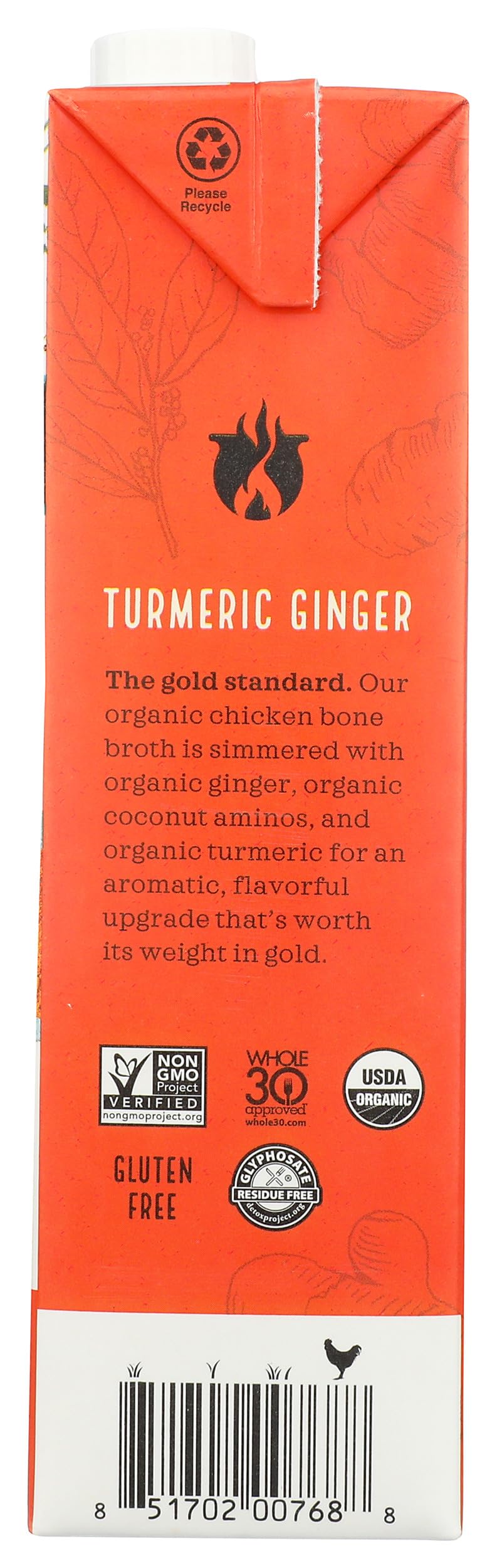 Kettle And Fire Broth Bn Chckn Trmrc Gng 32 Oz