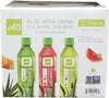 Alo Aloe Vera Drink 12 Pack Variety (Original + Honey, Watermelon + Peach, Mangosteen + Mango) 16.9 Oz Bottles