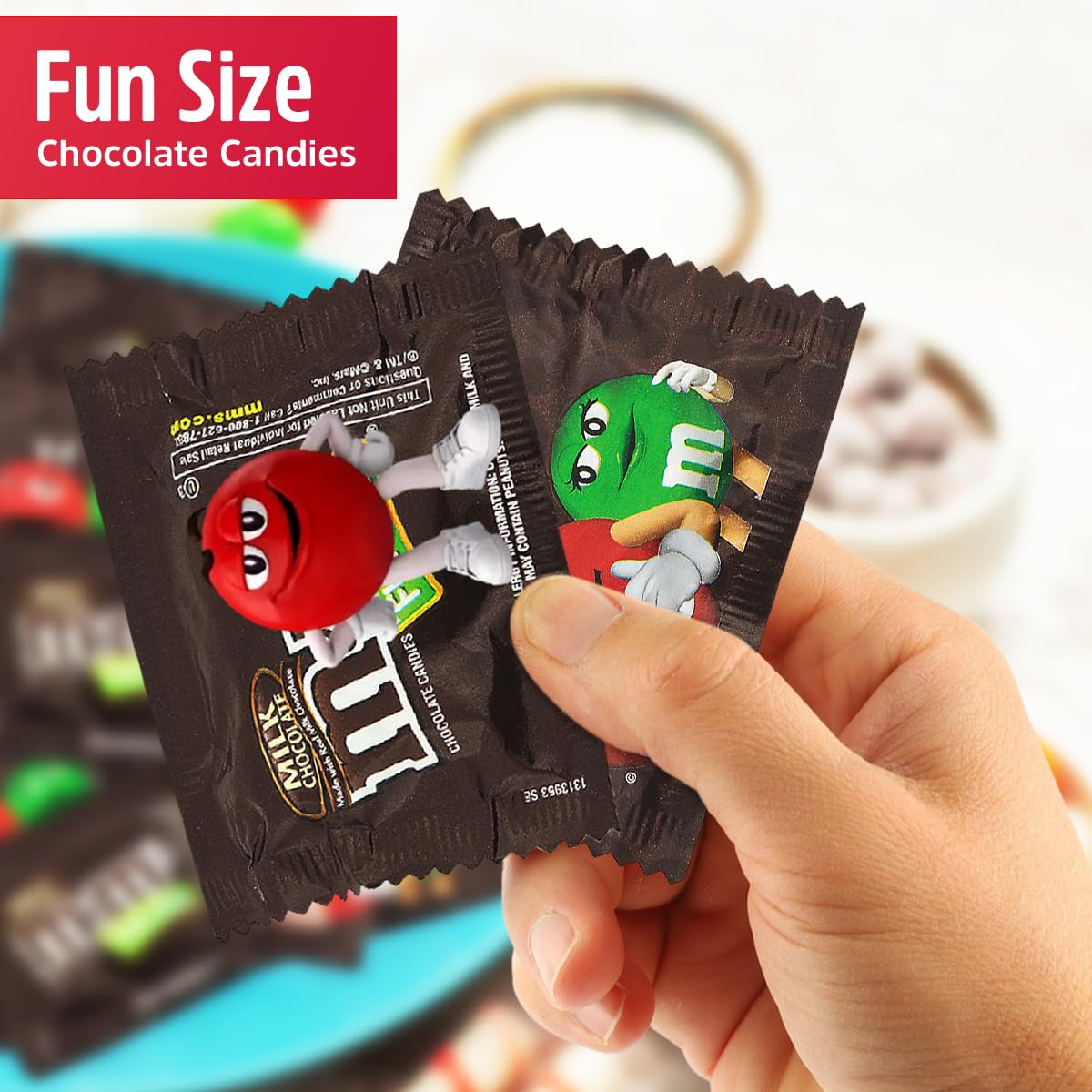 M&M Milk Chocolate Bundle - Chocolate Candy Bulk Pack of 2 Pounds  70 CT M&M Fun Mix of Chocolate  - Candy Bulk