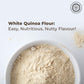 Pride Of India- White Bolivian Quinoa Flour 1 Lbs (454 Gm) Nutty Earthy Taste Freshly Milled In Small Batches | Used For Baking Pizza Crust Thickening Agent Coating | Vegan, Gluten-Free