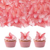 52 pieces edible wafer paper butterfly cake decoration, suitable for weddings, birthdays, Christmas parties to decorate cookies,