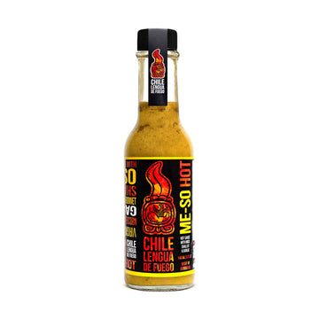 Chile Lengua de Fuego ME-SO HOT Exotics Hot Sauce, Scotch Bonnet & White Miso, Medium Heat, 5 oz, Pack of 1