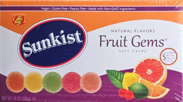Jelly Belly Sunkist® Fruit Gems Box - 14 Ounces Of Assorted Flavors - Made With Real Fruit Juices - Genuine, Official, Straight From The Source