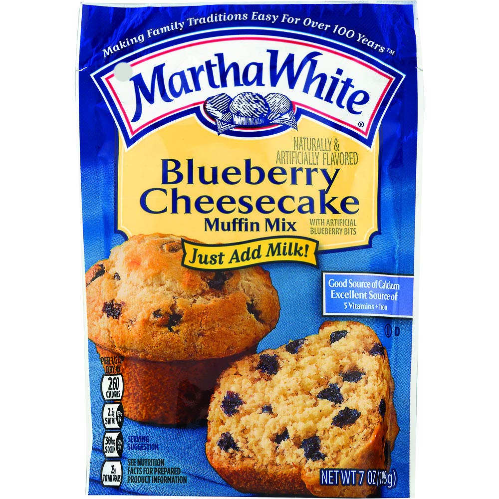 Martha White Blueberry Cheesecake Muffin Mix, 7 Ounce (Pack of 12)