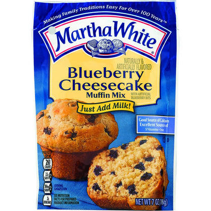 Martha White Blueberry Cheesecake Muffin Mix, 7 Ounce (Pack of 12)