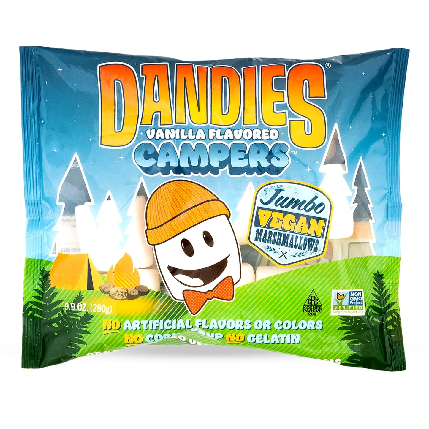 Dandies Original Vegan Marshmallows, No Artificial Flavorings, Food Dyes, Corn Syrup, or Gelatin, Perfect for Roasting, Smores, 