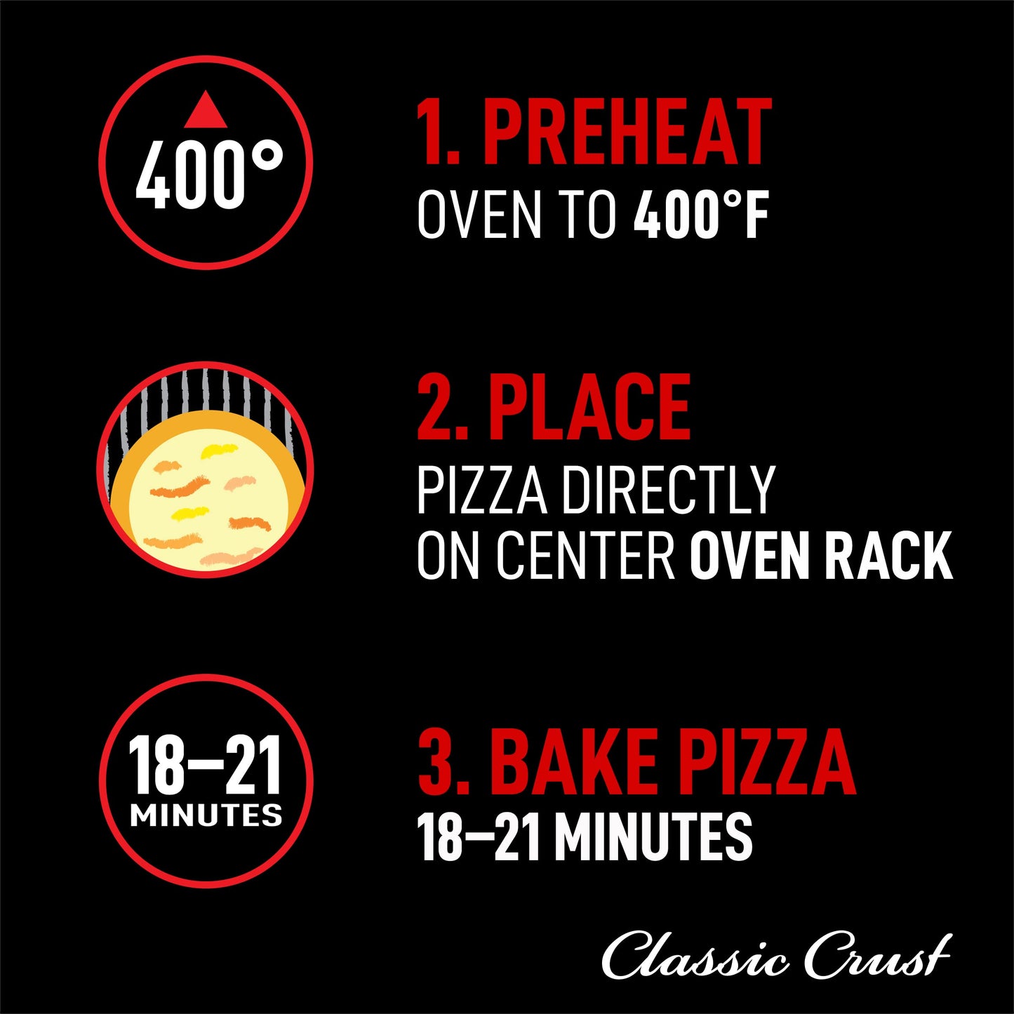 Red Baron Four Cheese Classic Crust Frozen Pizza, 21.06 Oz