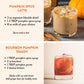 Pumpkin Spice Agave Simple Syrup for Coffee  Cocktails  Matcha - Sweetened with Agave Nectar - Infused with Real Pumpkin Spices - 13.5 oz