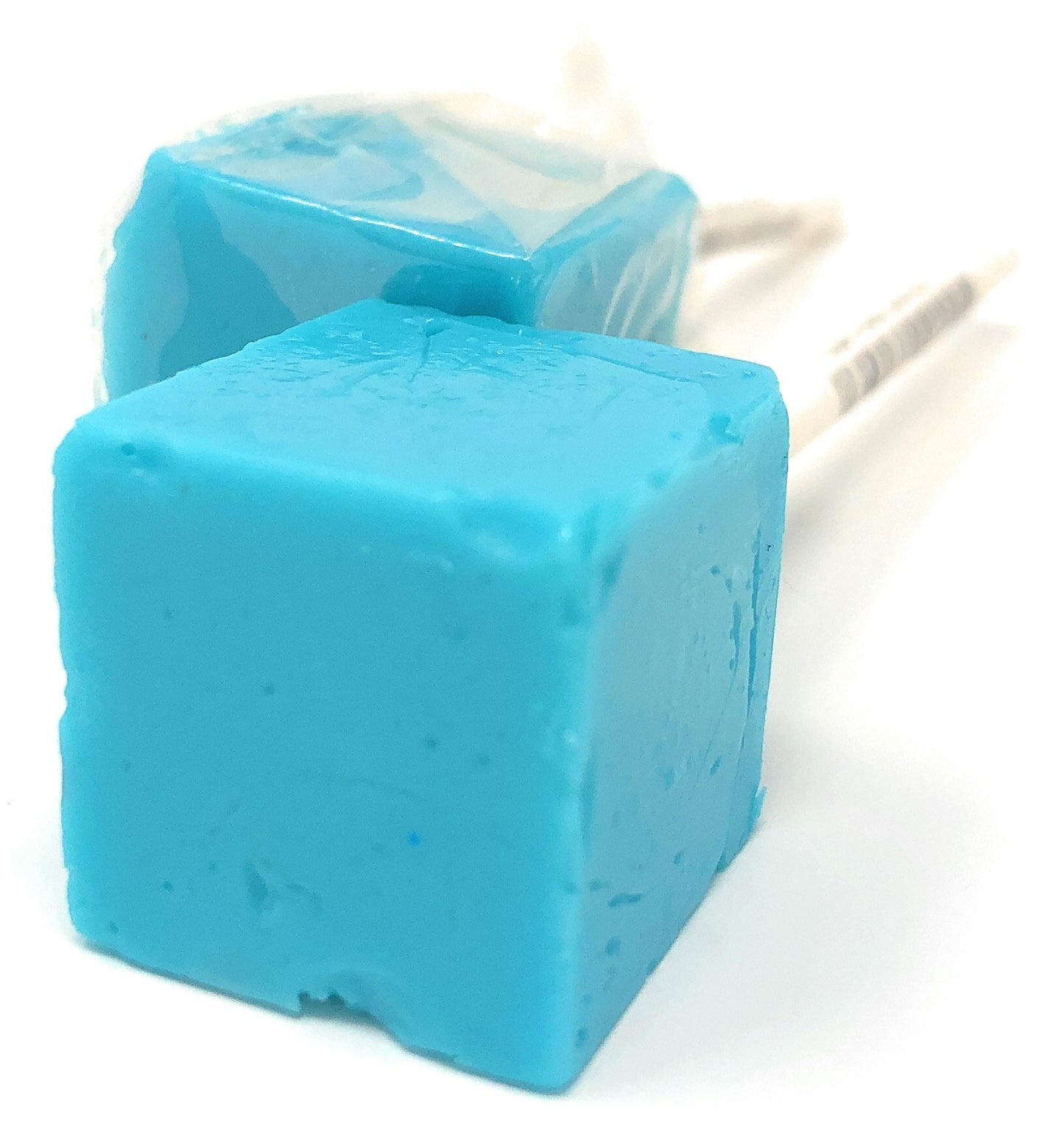 Espeez Hard Candy Cube Lollipop Suckers, Cotton Candy Flavor, 24 Count, Individually Wrapped Party Pops
