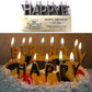 Iealods Black Cake Topper Decoration With Happy Birthday Candles, Acrylic Birthday Cake Topper, Confetti Balloon And Paper Fans
