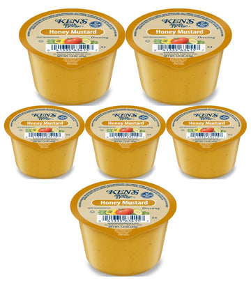 30 Count | Salad Dressing Dipping Sauce Portion Cups | Single Serve Packets (Honey Mustard)