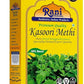 Rani Fenugreek Leaves Dried (Kasoori Methi) 35Oz (100G) All Natural Vegan Gluten Friendly Non-Gmo Indian Origin