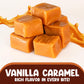 Vanilla Caramel Squares Individually Wrapped Candy - 2 Pounds Approx 140 Candy Melts - Christmas Candy Ideal Stocking Stuffers F