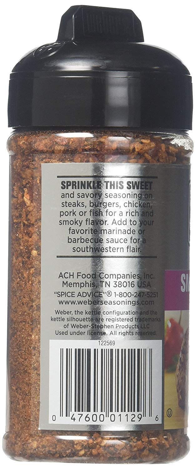Weber Smokey Mesquite Seasoning, 6 Ounce, Model 835, Pack of 1