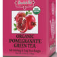 Brew La La Organic Green Tea - Pomegranate Flavor - 50 Tea Bags - Low Caffeine - USDA Certified Organic