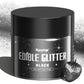 bayep Shimmer Black Edible Glitter for Drinks and Cakes, 30g Luster Dust for Party Supplies